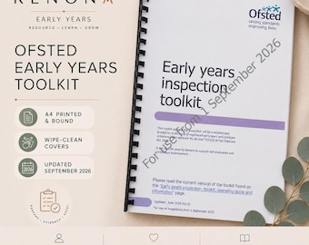 September 2026 Ofsted Early Years Inspection Toolkit, Printed & Bound