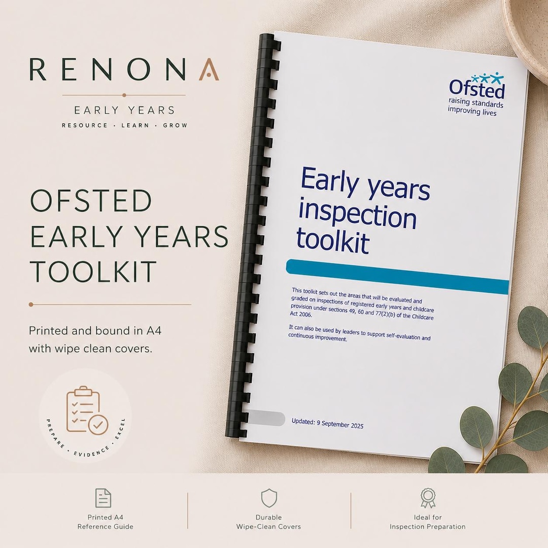 September 2025 Ofsted Early Years Inspection Toolkit, Printed & Bound ...