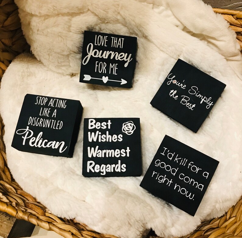 Schitts Creek MINI wood block signs Schitts Creek fans | Etsy