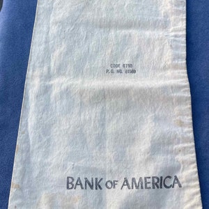 Borsa porta soldi in tela della Bank of America