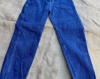 Vintage Rustlers Boys Blue Denim Jeans Size 7