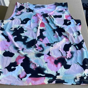 Jones New York Sleeveless Multi-Color Sheath Dress Petite Separates
