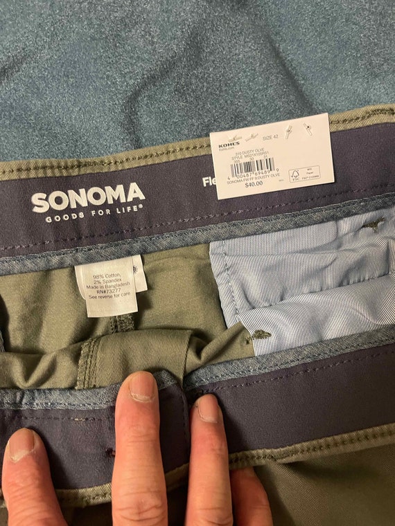 New Men’s Sonoma Flexwear Flat Front Shorts—Dusty… - image 8
