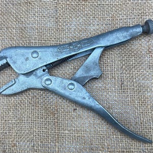 VTG Petersen Dewitt Mfg. Co #7 Vice Grip - 7" Vice Grip - Made in - USA - Circa 40s/50s No.7