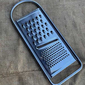 Vintage Inox All-In-One Cheese Food Grater Made in Italy Mid Century Atomic Age INOX Stainless Steel. **FREE Shipping**