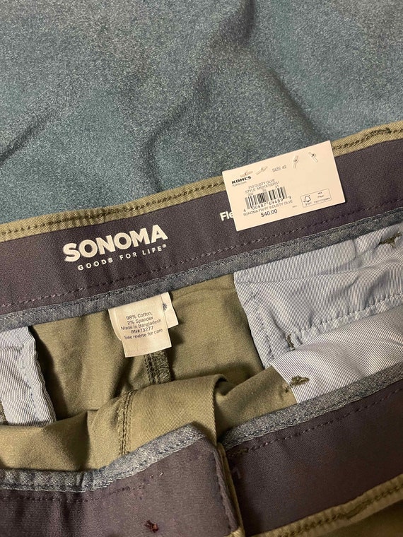 New Men’s Sonoma Flexwear Flat Front Shorts—Dusty… - image 10