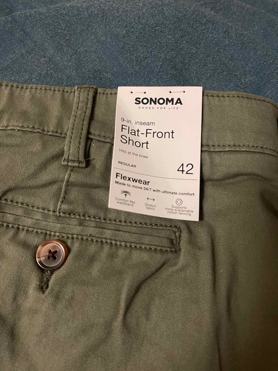 New Men’s Sonoma Flexwear Flat Front Shorts—Dusty… - image 2