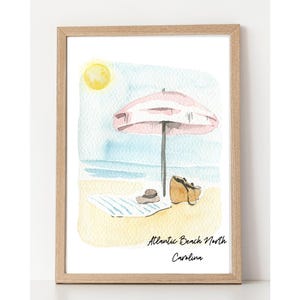 Atlantic Beach North Carolina / Arte murale / Stampa / Costiera / Download digitale