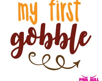 Mijn eerste schrokken SVG voor Cricut of andere snijmachine, eerste Thanksgiving SVG Thanksgiving SVG, Turkije dag Svg, Baby's eerste Svg