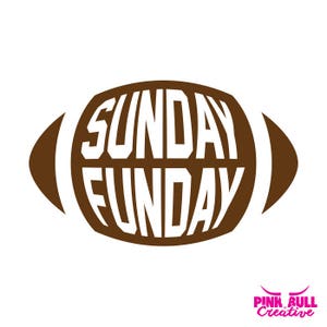Sonntag Funday SVG Datei für Cricut oder andere Schneidemaschine, Fußball SVG, Fußball Saison SVG, College Football Svg geschnitten