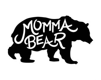 Momma Bear SVG Cut File For Cricut Silhouette Cameo Or Other Cutting Device Vinyl Transfer Svg Momma Bear SVG Cut File For Cricut Silhouette Cameo Or Other Cutting Device Vinyl Transfer Svg