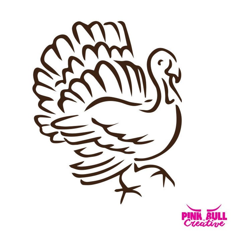 Turkey Outline SVG for Cricut or other cutting machine | Etsy