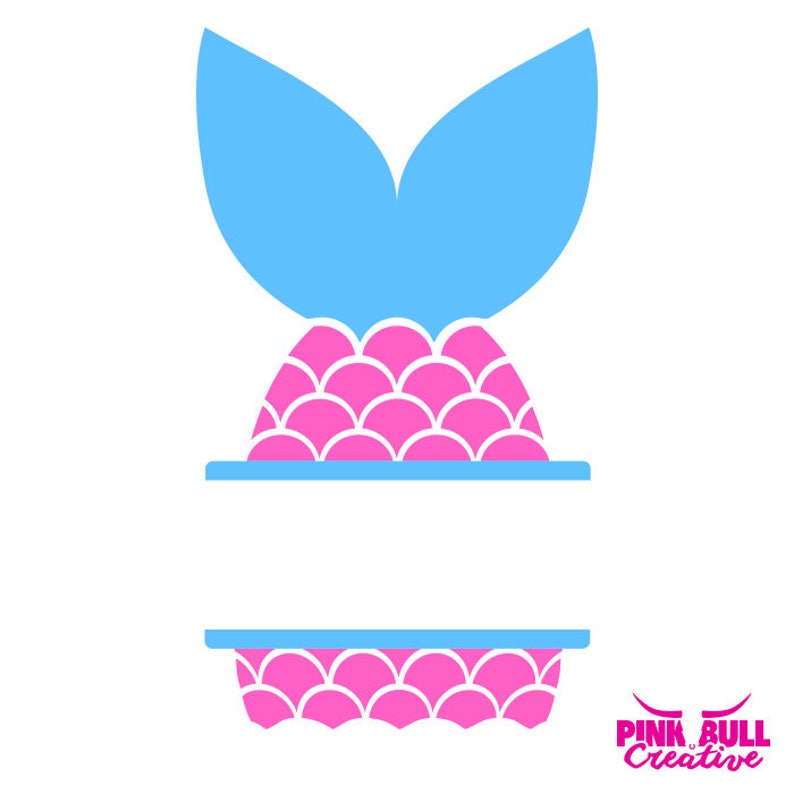 Mermaid Tail Frame SVG cut file for Cricut or other ...