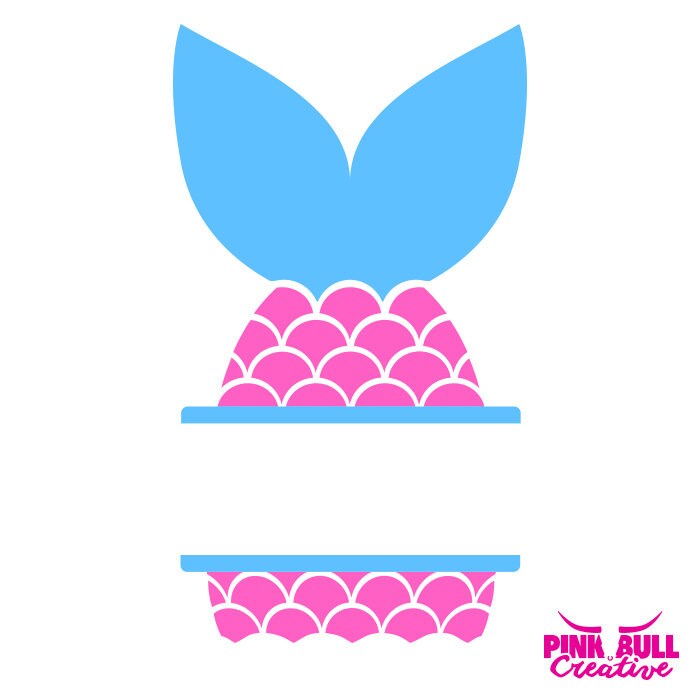 Download Mermaid Tail Frame SVG cut file for Cricut or other cutting