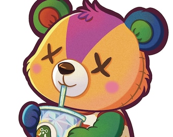 Emoticono de pegatina de Discord de personaje personalizado de Animal Crossing ACNH para Twitch