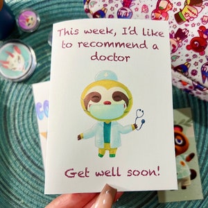 Cartulina Animal Crossing ACNH Gayle Daisy Leif Francine Chrissy Cumpleaños Amor Ponte Bien Felicidades tarjeta de felicitación ilustración de postal imagen 9