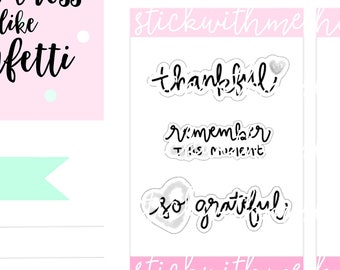 Cherish the Little Things - Hand-lettering stickers