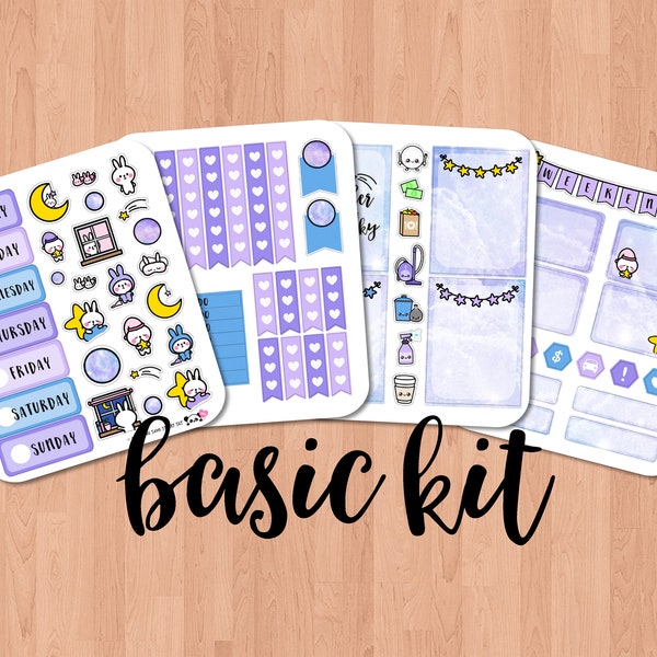 Under the Same Starry Sky - BASIC Planner Kit (4 pages)