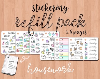 Bring on the Housework - stickeRING refill pack (8 mini sheets)