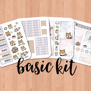 Your Paw (Shiba) BASIC Planner Kit (4 páginas)