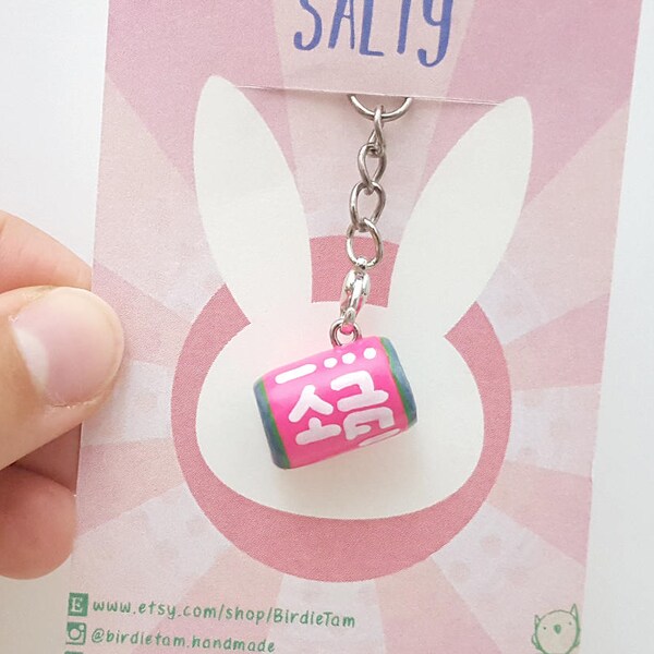 Overwatch D.Va Salt Keychain, salty spray, competitive overwatch, lose streak salt