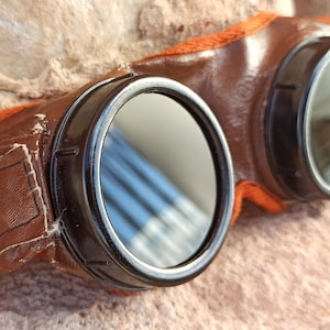 Vintage welding glasses Pilot goggles USSR Aviator Goggles Steampunk Goggles Pilot Vintage Eyewear Arship goggles safety Motorcycle goggles