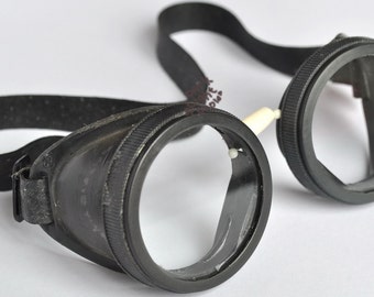 Russian Rare steampunk goggles  Vintage cyber goggles safety goggles burning man old steampunk goggles MADE IN USSR 1970s