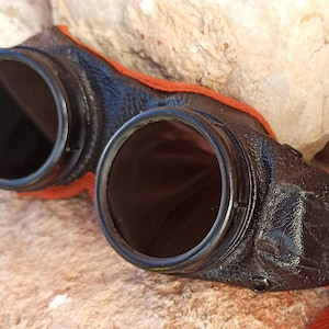 Vintage welding glasses Pilot goggles USSR Aviator Goggles Steampunk Goggles Pilot Vintage Eyewear Arship goggles safety Motorcycle goggles