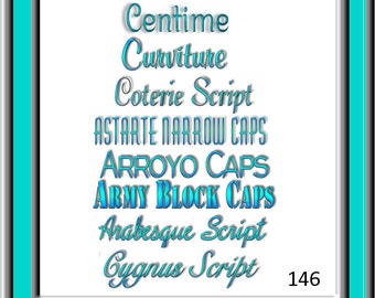 Pretty Font Series 146 - Instant download