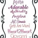 Pretty Font Series 120 - Instant download