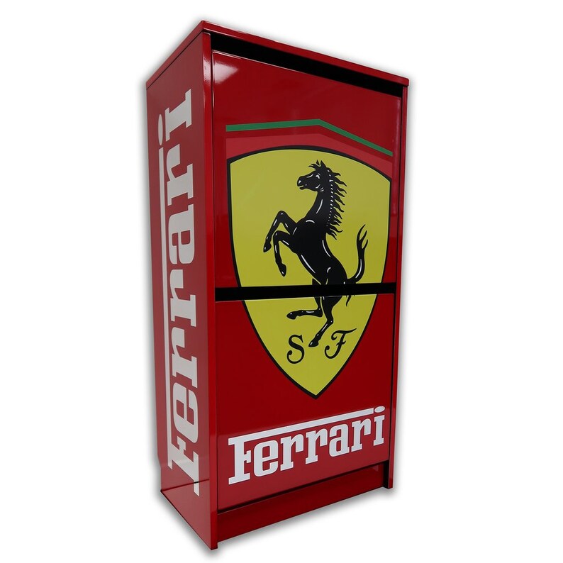 Ferrari Logo Shoe Storage Box Cabinet Etsy