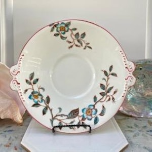 Italian Decorative Plate - Flowers Hand-Painted