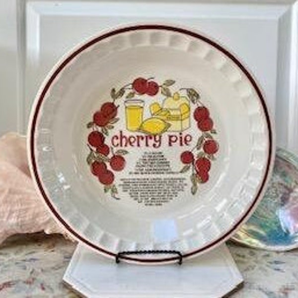 Hankook Ceramic Pie Dish - Cherry Recipe