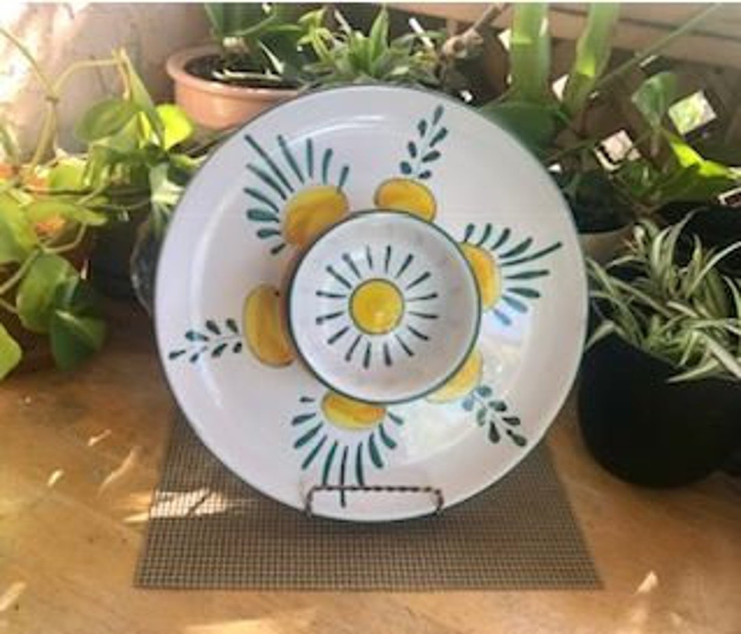Himark Terracotta Chips/dip Tray Handmade Italy 1950's Etsy
