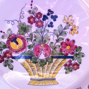 Jay Willfred Andrea by Sadek Wall Plate - Flower Basket Portugal