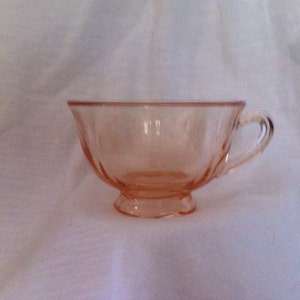 Fostoria (Set of 2) Pink Depression Era Teacup - Fairfax 1930&#39;s
