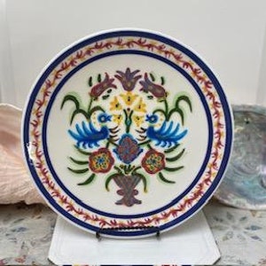 Spanish Wall Plate - Hand-Painted Floral