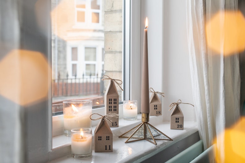 Advent Calendar Christmas Village House Kit, DIY Make Your Own image 9