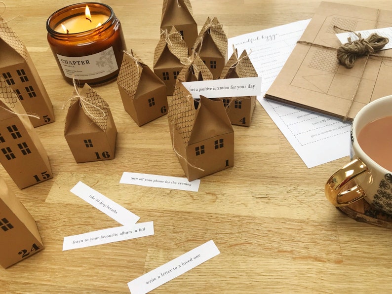 Printable Mindful Hygge Activities for DIY Advent Calendar image 1