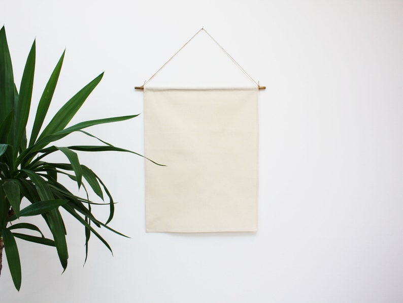 CUSTOM Canvas Wall Hanging Fabric Banner Sign Etsy