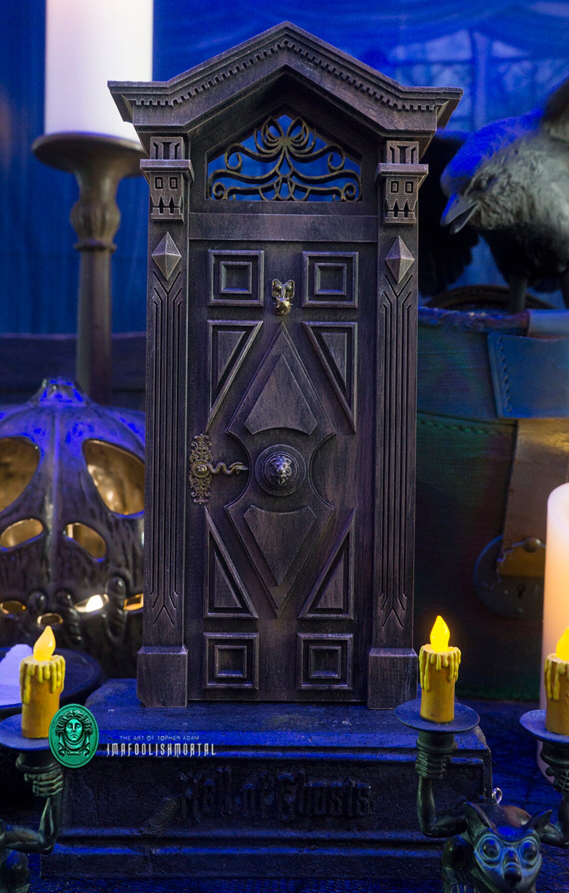 Haunted Mansion Fan Made Miniature Hall of Ghost's Door Etsy
