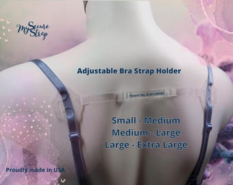 1 pc. ( L - XL ) "MySecureStrap" - ADJUSTABLE Bra Strap Holder *PATENTED *