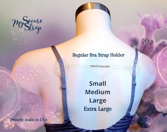 3 pcs. (LARGE ) REGULAR "MySecureStrap" - Bra Strap Holder * PATENTED *