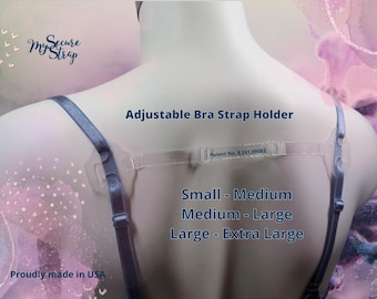 1 pc. ( Medium-Large ) "MySecureStrap" - ADJUSTABLE Bra Strap Holder * PATENTED *