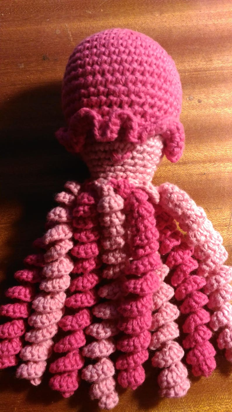 Doudou Pieuvre Pieuvre Crochet Tuto Gratuit Pieuvre pieuvre crochet poulpe doudou octopus modèle | Etsy