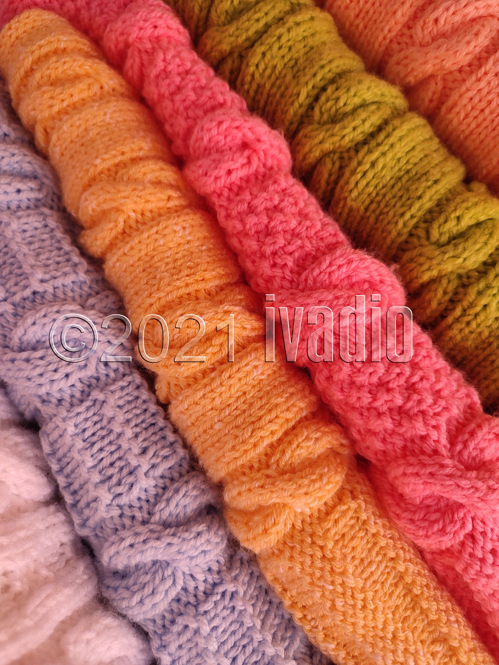 Baby Blanket Knitting Pattern, Model pattern of Pink Baby Blanket for