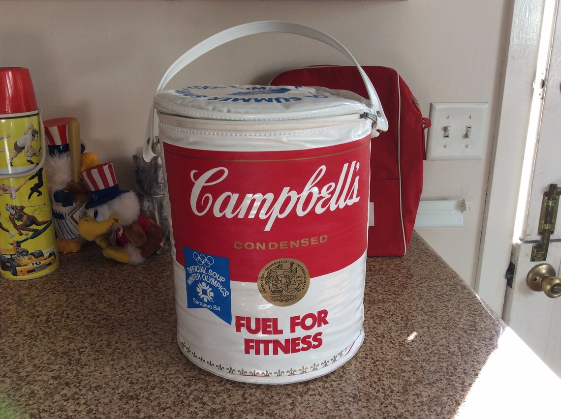 Campbell's Soup Cooler 1984 Winter Olympics Sarajevo. Official Soup. Etsy