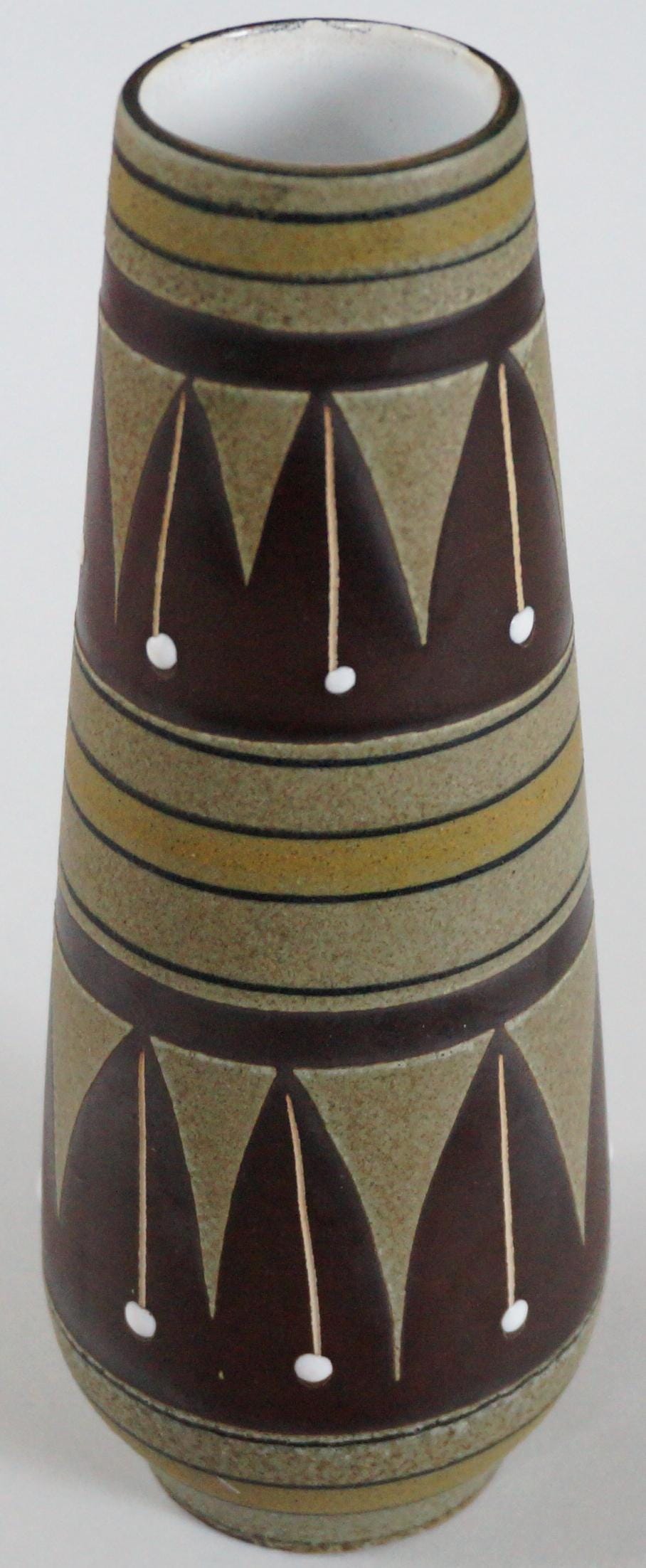 1950 年代の素晴らしいモダニズムの花瓶。 Marzi & Remy Keramik