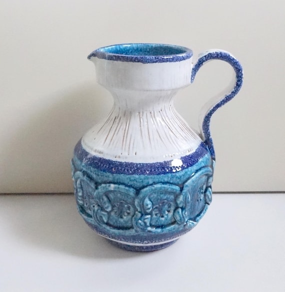Festcool Blue & White Ceramic Porcelain Jar Vase – Rectangular Canister, 5-Inch Height, Classic Decorative Piece