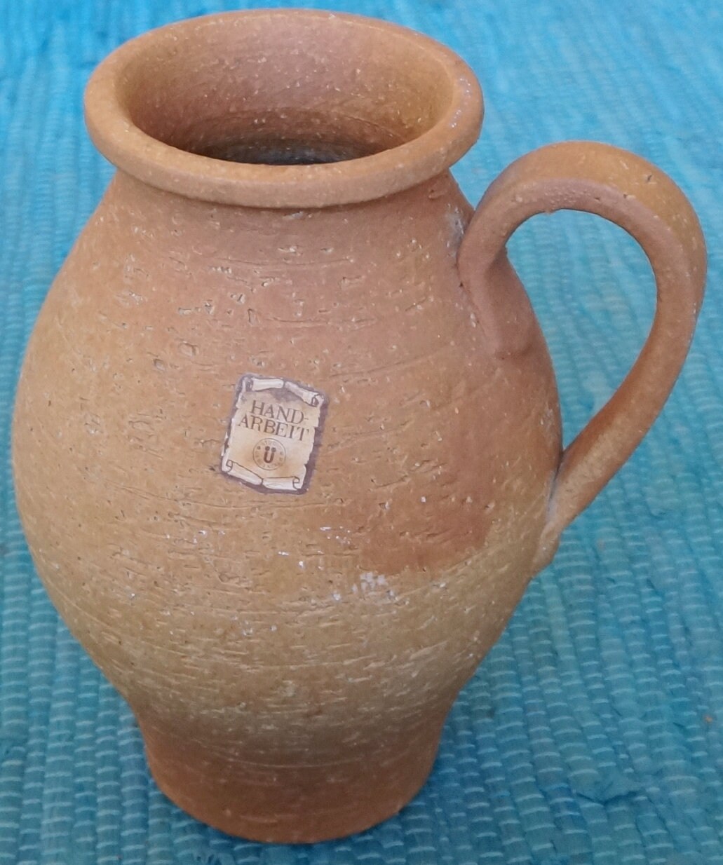 陶器製の抽象模様の花瓶 鈴木典子/ 一輪挿し / folk art02_ichi01 / 口径約 φ1.2cm